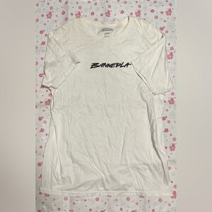 Banned LA BannedLA Mens Logo White Tee Size Large